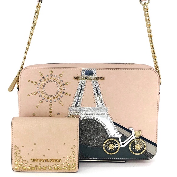 Michael Kors Handbags - Micheal Kors Nouveau Novelty Crossbody Wallet Set